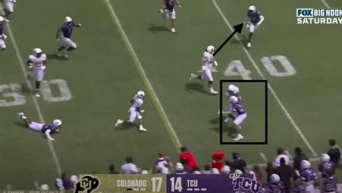 Edwards’ 75-yard touchdown catch-and-run was the longest play from scrimmage for Colorado.